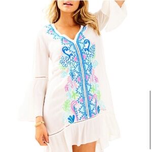 Lilly Pulitzer Tavvy beach pool coverup embroidered boho